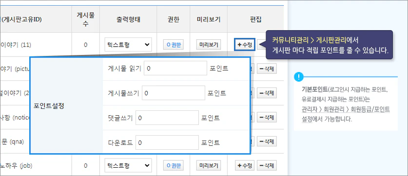 포인트 이용 안내
