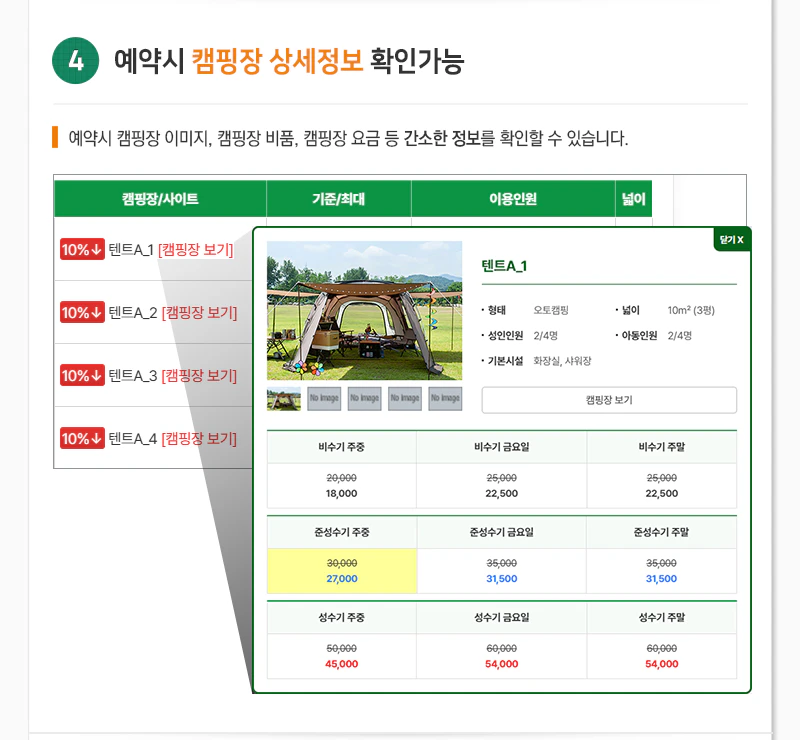 캠핑장 상세정보 확인기능