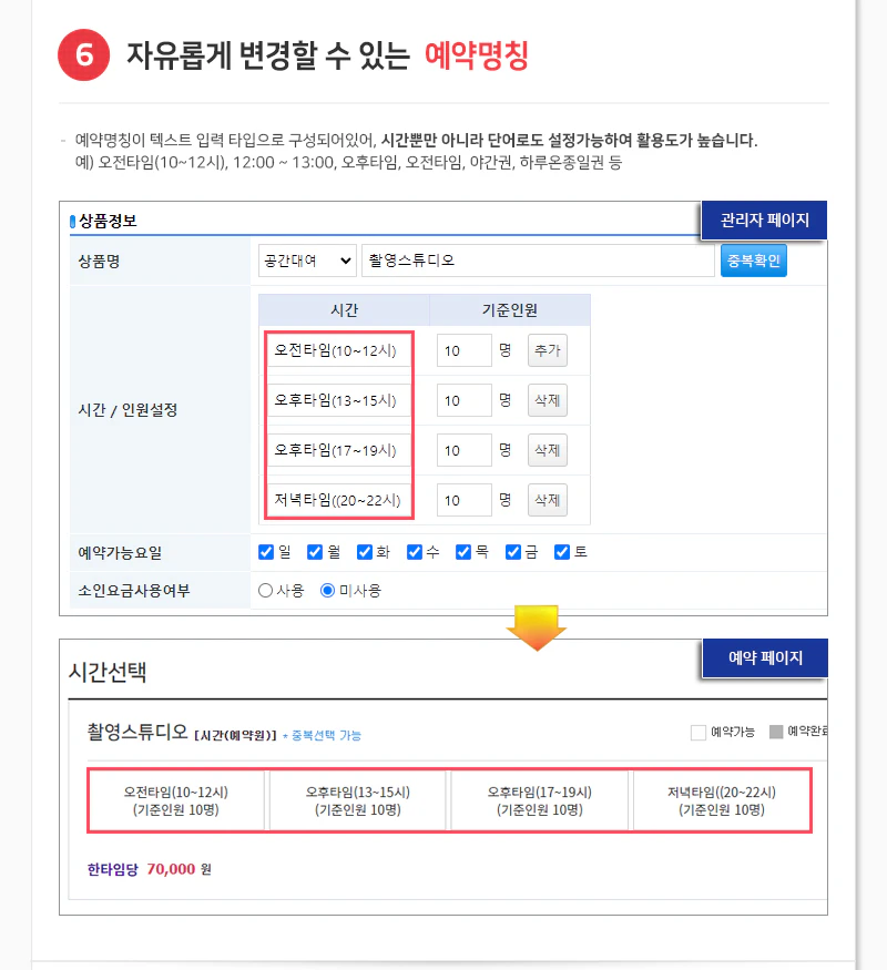 예약명칭