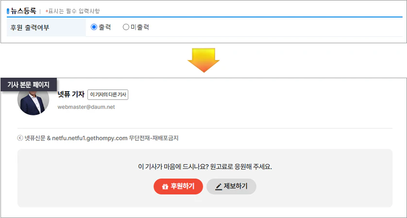 기사 본문 페이지 기사후원 버튼 이미지